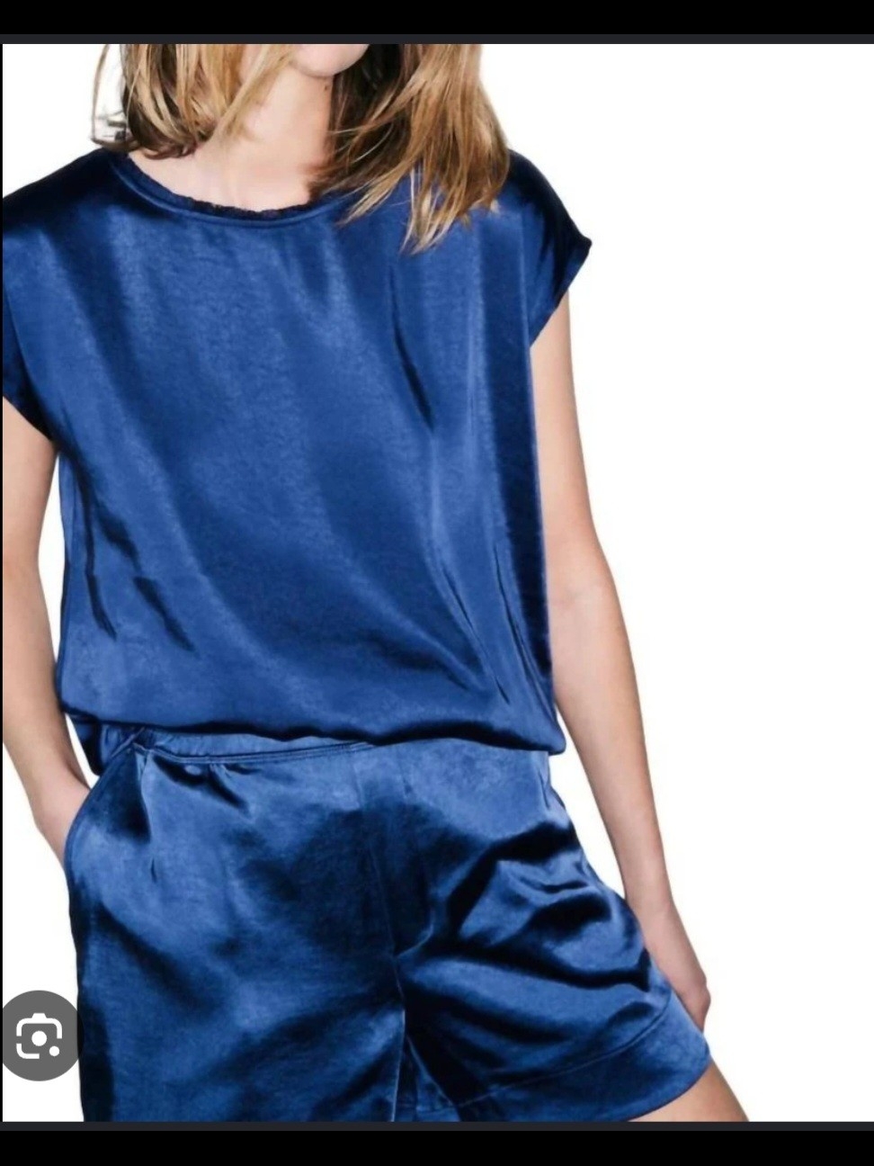 Melissa Nepton Willow Summer Navy Top